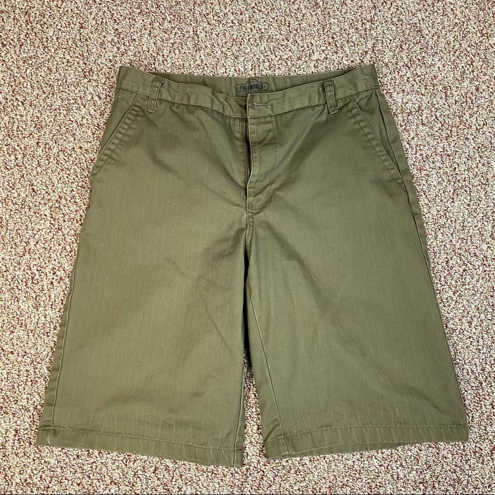 Freeworld Green Khaki Shorts